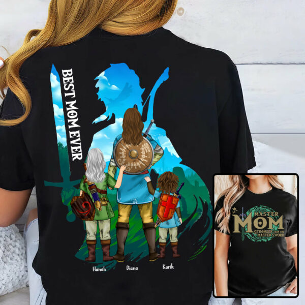 Personalized Master Mom The Legend Of Mom Zelda Mom Shirt - Mother's Day & Birthday Gift For Mother Tu24 - Image 4