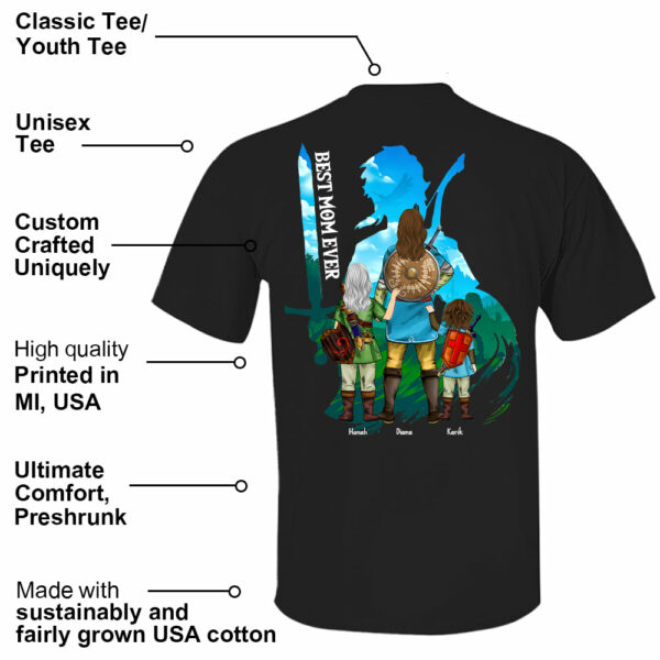 Personalized Master Mom The Legend Of Mom Zelda Mom Shirt - Mother's Day & Birthday Gift For Mother Tu24 - Image 5