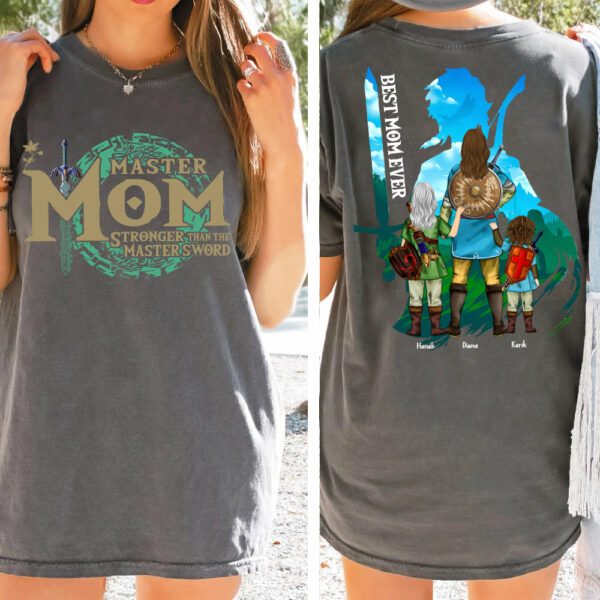 Personalized Master Mom The Legend Of Mom Zelda Mom Shirt - Mother's Day & Birthday Gift For Mother Tu24 - Image 3