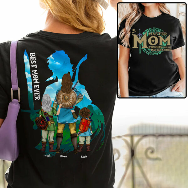 Personalized Master Mom The Legend Of Mom Zelda Mom Shirt - Mother's Day & Birthday Gift For Mother Tu24 - Image 2