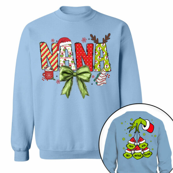 Personalized Mimi Christmas Sweatshirt, Christmas Gigi Grandma Gift Sweatshirt, Nana Mimi Christmas Shirt - Image 9