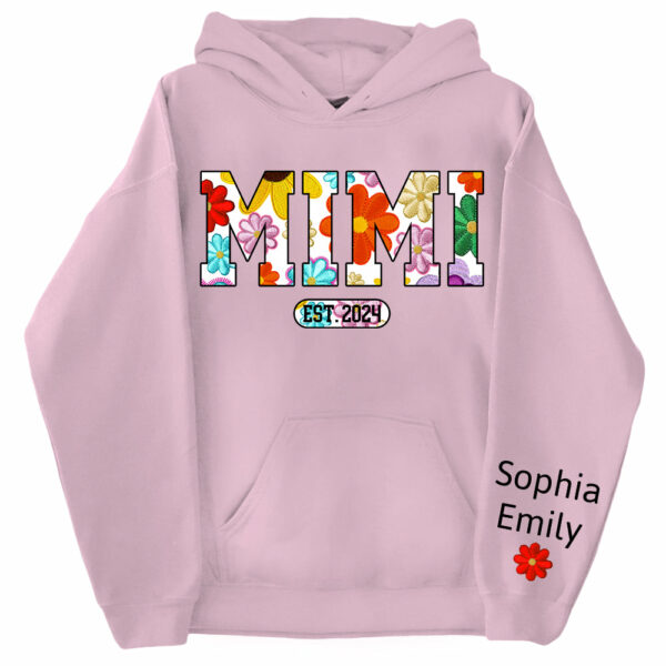 Personalized Mimi Est Spring Floral And Grandkid Shirt - Image 9