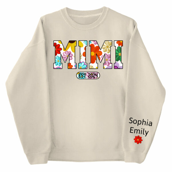 Personalized Mimi Est Spring Floral And Grandkid Shirt - Image 10