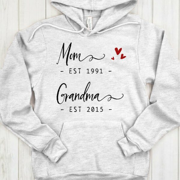 Personalized Mom Est Grandma Est Shirt Shirt Proud Grandma Shirt Gift For Mom Grandma - Image 10