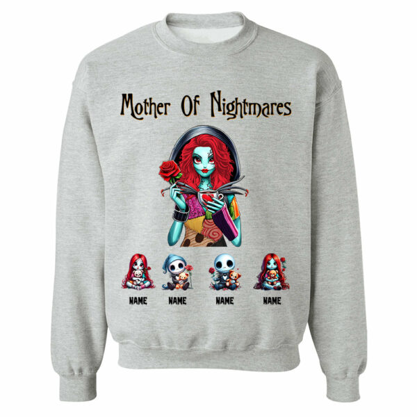 Personalized Mother Of Nightmares Shirt, Halloween Mom Shirt, Custom Halloween Shirt For Mom Grandma - Image 10