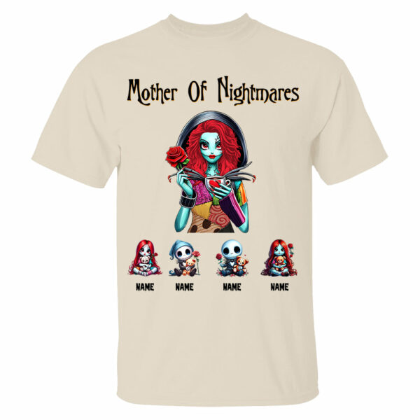 Personalized Mother Of Nightmares Shirt, Halloween Mom Shirt, Custom Halloween Shirt For Mom Grandma - Image 3