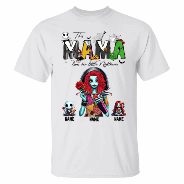 Personalized Mother Of Nightmares Shirt, Halloween Mom Shirt, Custom Halloween Shirt For Mom Grandma NA04 - Image 2