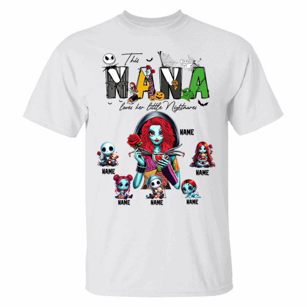Personalized Mother Of Nightmares Shirt, Halloween Mom Shirt, Custom Halloween Shirt For Mom Grandma NA04