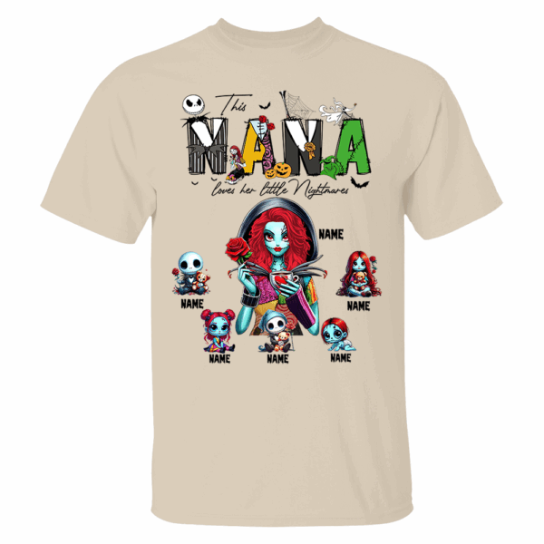 Personalized Mother Of Nightmares Shirt, Halloween Mom Shirt, Custom Halloween Shirt For Mom Grandma NA04 - Image 3