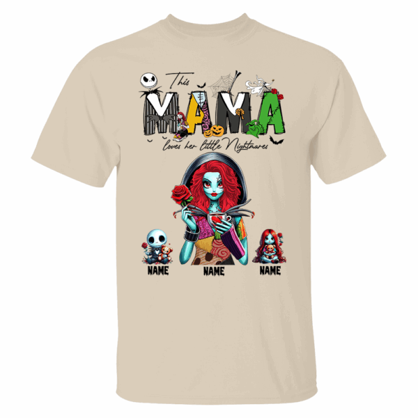 Personalized Mother Of Nightmares Shirt, Halloween Mom Shirt, Custom Halloween Shirt For Mom Grandma NA04 - Image 4