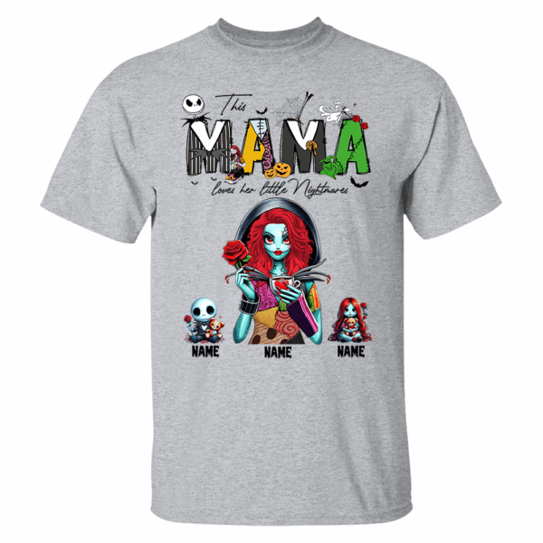 Personalized Mother Of Nightmares Shirt, Halloween Mom Shirt, Custom Halloween Shirt For Mom Grandma NA04 - Image 3