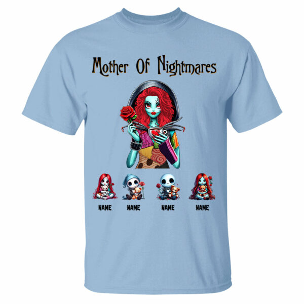 Personalized Mother Of Nightmares Shirt, Halloween Mom Shirt, Custom Halloween Shirt For Mom Grandma - Image 5