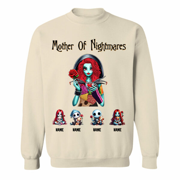 Personalized Mother Of Nightmares Shirt, Halloween Mom Shirt, Custom Halloween Shirt For Mom Grandma - Image 8