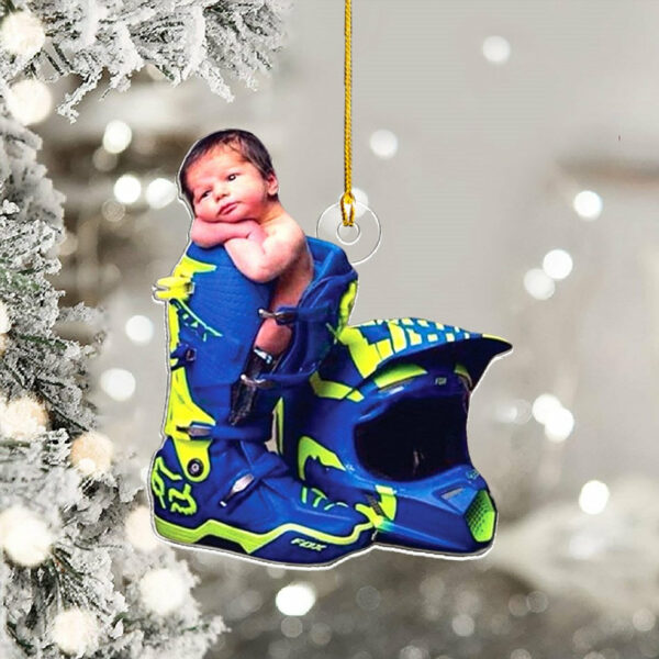 Personalized Motocross Ornament, Motorcycle Ornament, Dirt Bike Christmas Ornaments Gift For Motocross Lover, Rider Gifts H2511 - Image 5