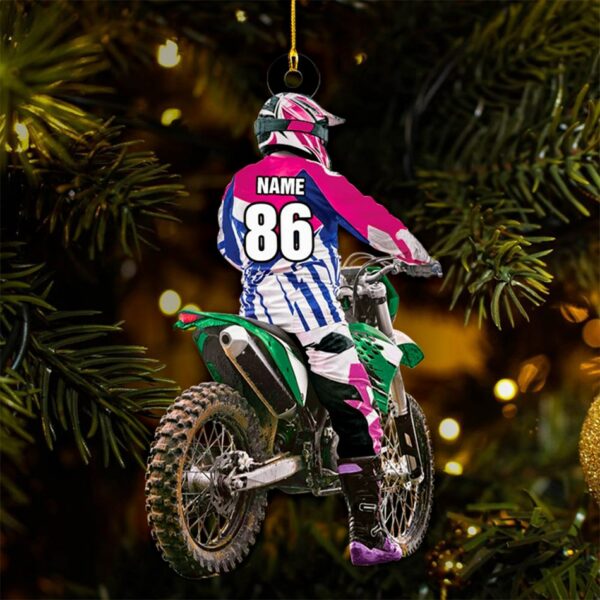 Personalized Motocross Racer Ornament Gift For Motocross Lovers Christmas Ornament H2511 - Image 13