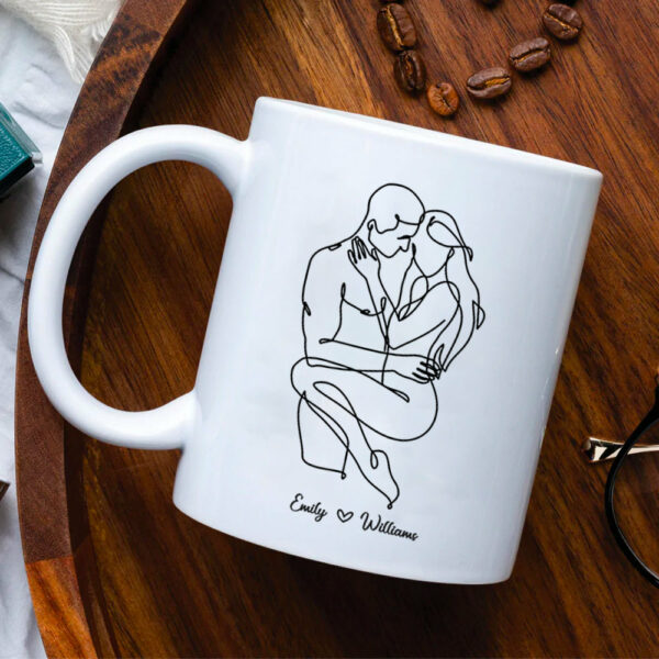 Personalized Mug Gift For Boyfriend - Custom Gifts For Him - My Girlfriend Is Hotter Than My Coffee Custom Couple Mug - Image 2