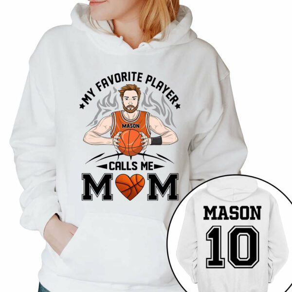 Personalized My Favorite Player Calls Me Mom Dad Grandma Shirt For Basketball Family Member - Image 6
