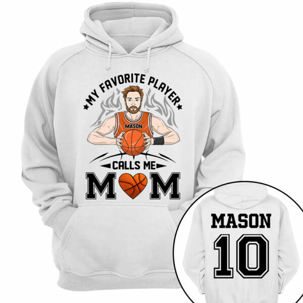 Personalized My Favorite Player Calls Me Mom Dad Grandma Shirt For Basketball Family Member - Image 4