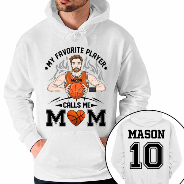 Personalized My Favorite Player Calls Me Mom Dad Grandma Shirt For Basketball Family Member - Image 5