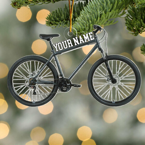 Personalized Name Bicycle Ornament, Christmas Gifts For Bicycle Rider, Custom Ornaments Gift For Bicycle Lovers, Bicycle Ornament - Image 2