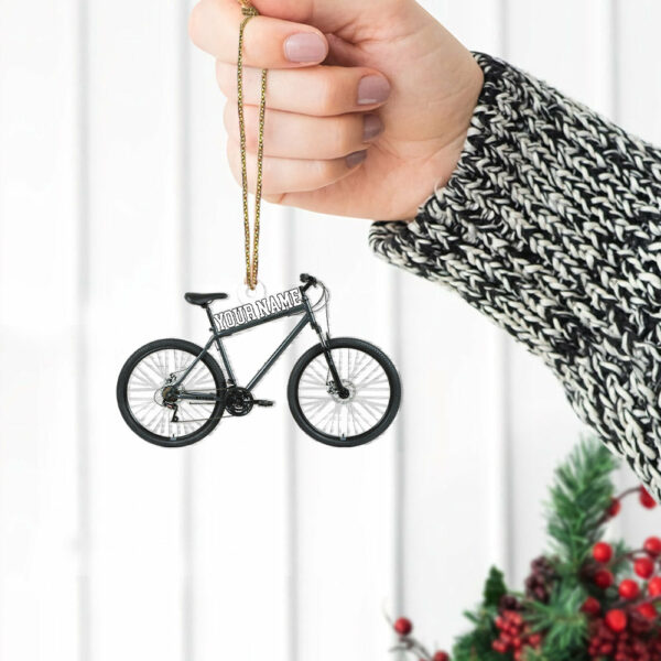 Personalized Name Bicycle Ornament, Christmas Gifts For Bicycle Rider, Custom Ornaments Gift For Bicycle Lovers, Bicycle Ornament - Image 5