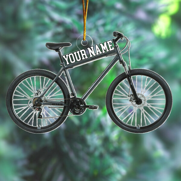 Personalized Name Bicycle Ornament, Christmas Gifts For Bicycle Rider, Custom Ornaments Gift For Bicycle Lovers, Bicycle Ornament - Image 3