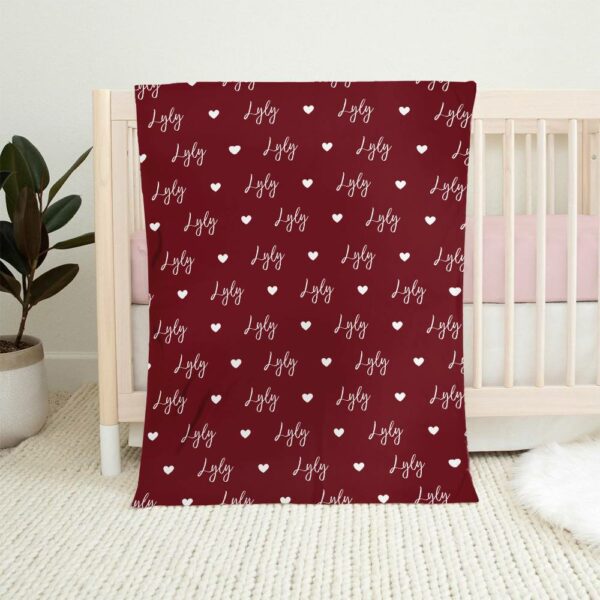 Personalized Name Blanket for Your Daughter, Customized Name Baby Blankets for Girls, Baby Name Blanket, Baby Blanket With Name - Image 6
