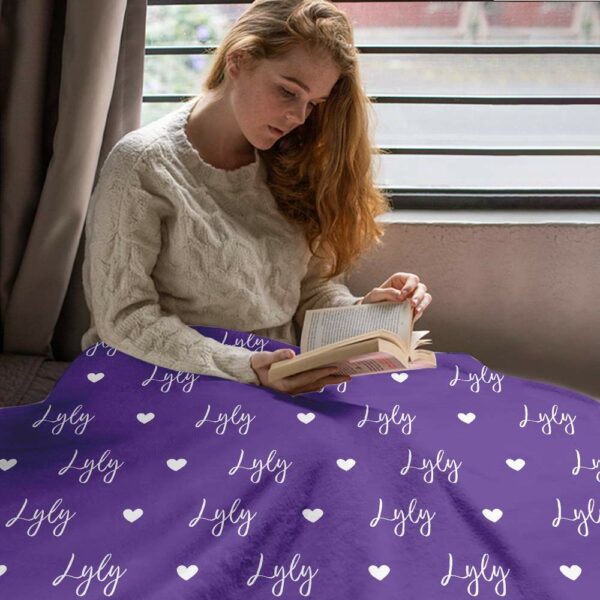 Personalized Name Blanket for Your Daughter, Customized Name Baby Blankets for Girls, Baby Name Blanket, Baby Blanket With Name - Image 7