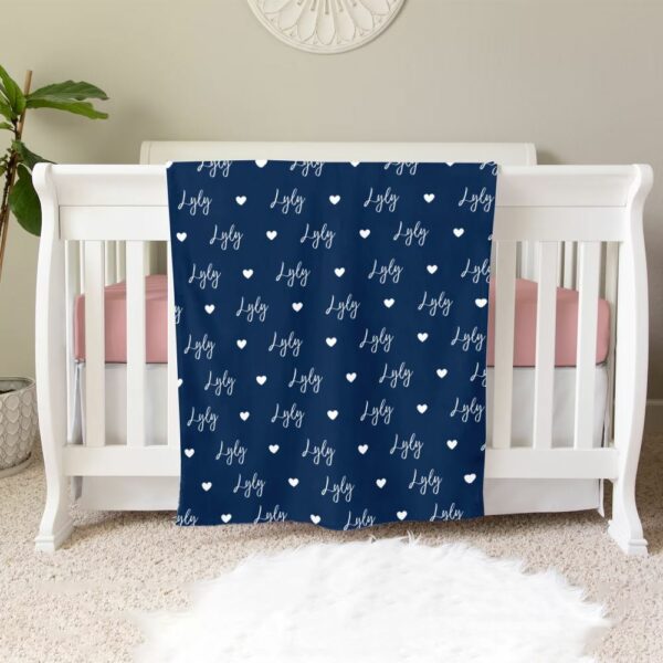 Personalized Name Blanket for Your Daughter, Customized Name Baby Blankets for Girls, Baby Name Blanket, Baby Blanket With Name - Image 9