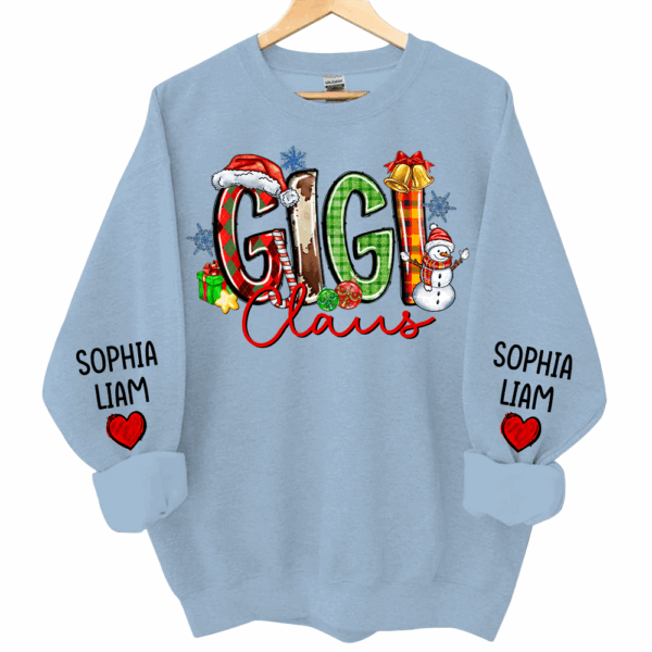 Personalized Nana Claus Sweatshirt Christmas Gift For Grandmas - Image 2