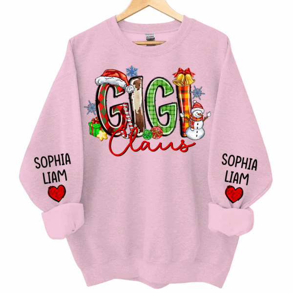 Personalized Nana Claus Sweatshirt Christmas Gift For Grandmas - Image 8