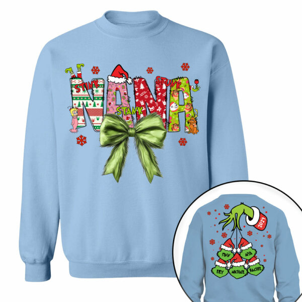 Personalized Nana Coquette Shirt - Custom Nickname For Grandma Mimi Nana And Kid Names NA04 - Image 9