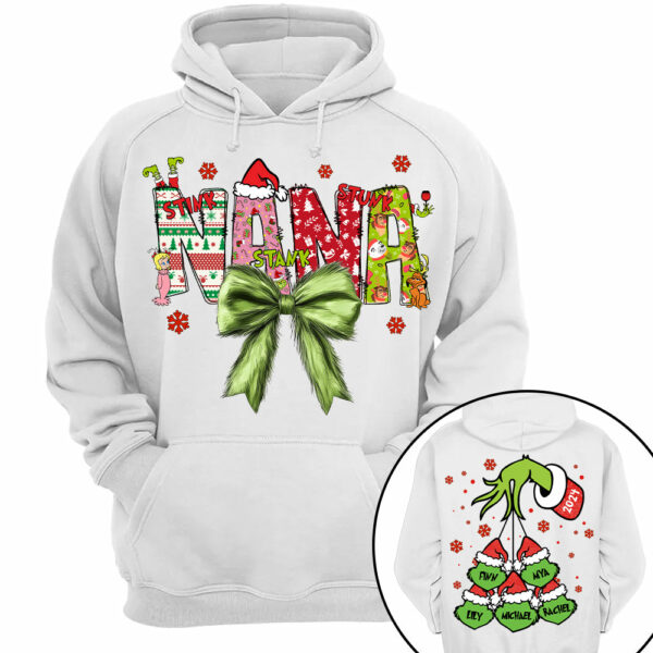 Personalized Nana Coquette Shirt - Custom Nickname For Grandma Mimi Nana And Kid Names NA04 - Image 10