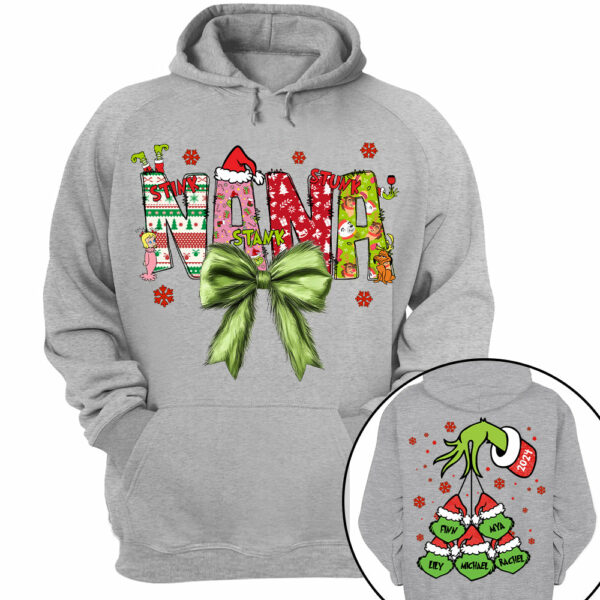 Personalized Nana Coquette Shirt - Custom Nickname For Grandma Mimi Nana And Kid Names NA04 - Image 11