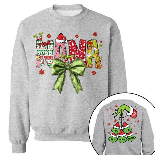 Personalized Nana Coquette Shirt - Custom Nickname For Grandma Mimi Nana And Kid Names NA04 - Image 7