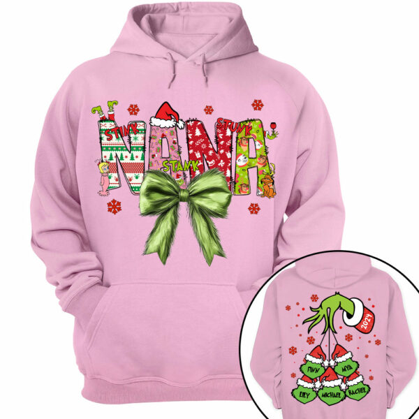 Personalized Nana Coquette Shirt - Custom Nickname For Grandma Mimi Nana And Kid Names NA04 - Image 12