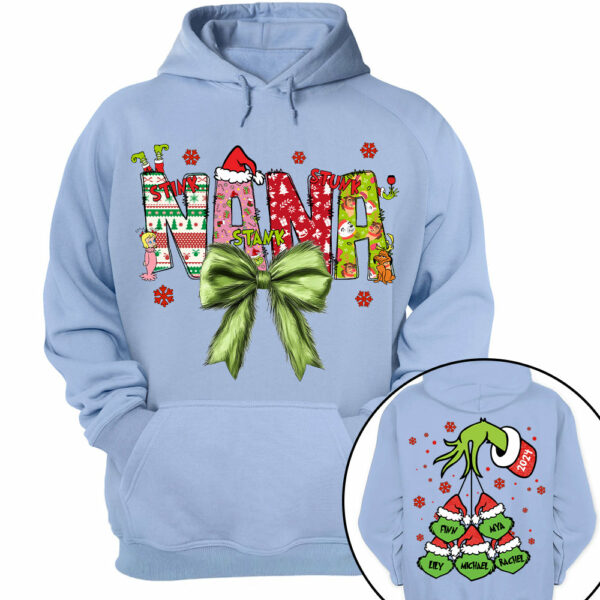 Personalized Nana Coquette Shirt - Custom Nickname For Grandma Mimi Nana And Kid Names NA04 - Image 13