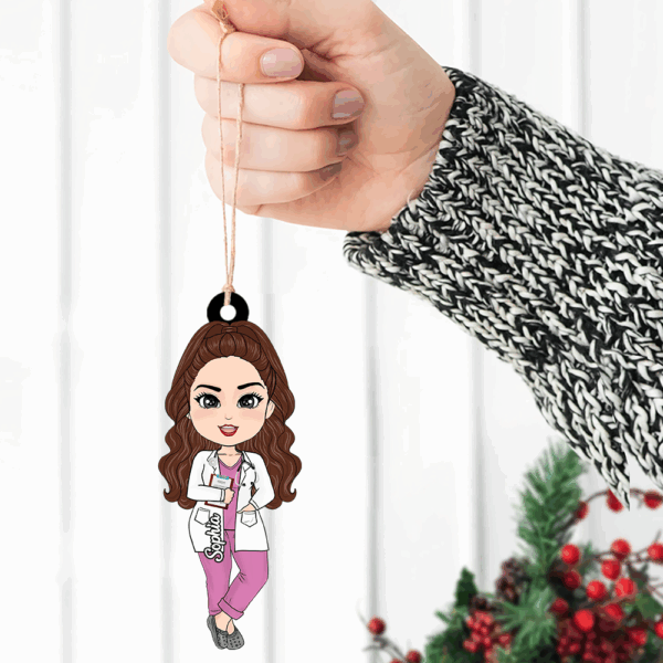 Personalized Nurse Acrylic Ornament - Lovely Gift For Nurse - Image 5