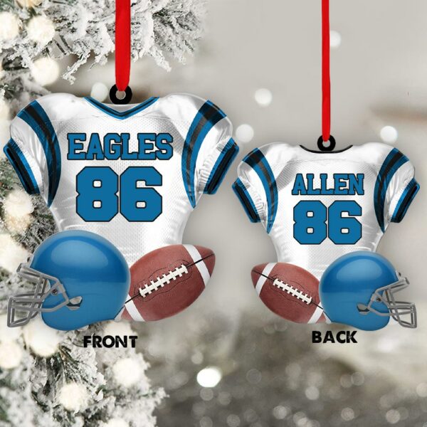 Personalized Ornament For Football Player - Gift For Football Lovers - Football Player 2 Sides Ornament - Image 5