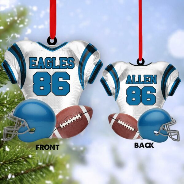 Personalized Ornament For Football Player - Gift For Football Lovers - Football Player 2 Sides Ornament - Image 6