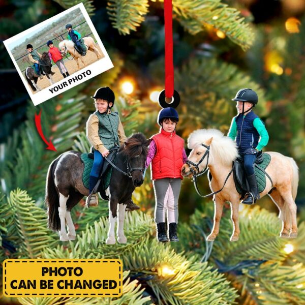 Personalized Ornament For Horse Lover Gift For People Who Love Riding Horse - Custom Photo - Image 6