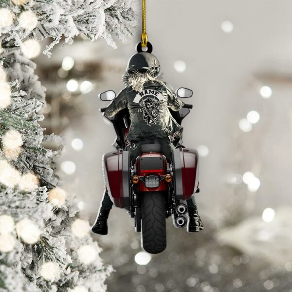 Personalized Ornament Gifts For Biker - Custom Ornaments Gift For Bikers - Woman And Man Biker Ornament - Image 6