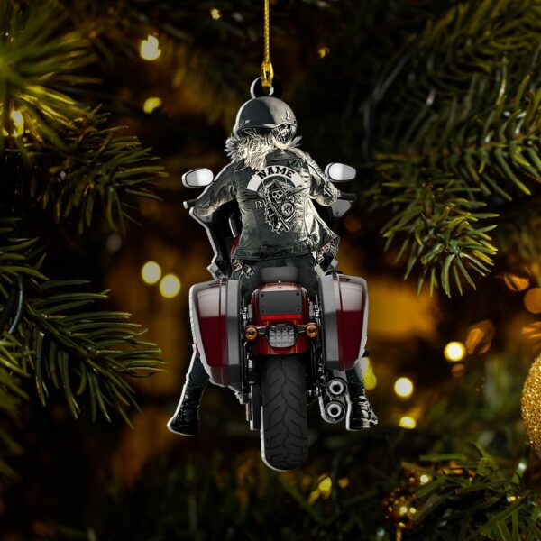 Personalized Ornament Gifts For Biker - Custom Ornaments Gift For Bikers - Woman And Man Biker Ornament - Image 3
