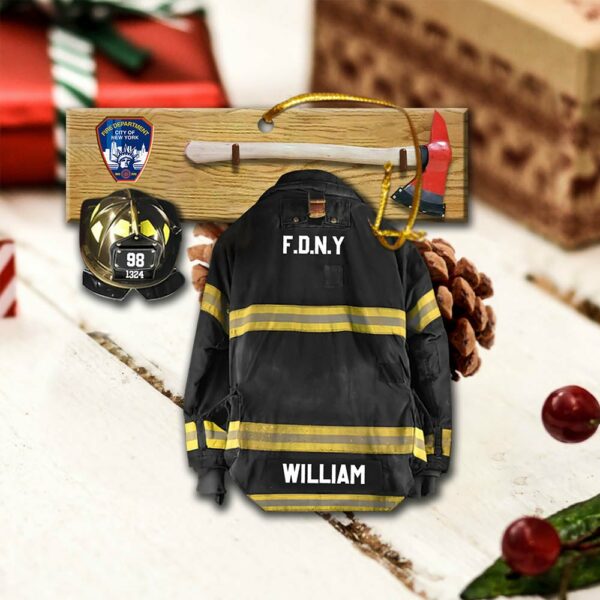 Personalized Ornament Gifts For Firefighter Armor And Name Can Be Changed - Image 6
