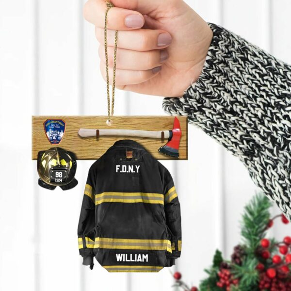 Personalized Ornament Gifts For Firefighter Armor And Name Can Be Changed - Image 5
