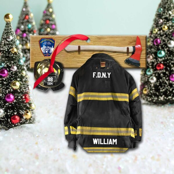 Personalized Ornament Gifts For Firefighter Armor And Name Can Be Changed - Image 2