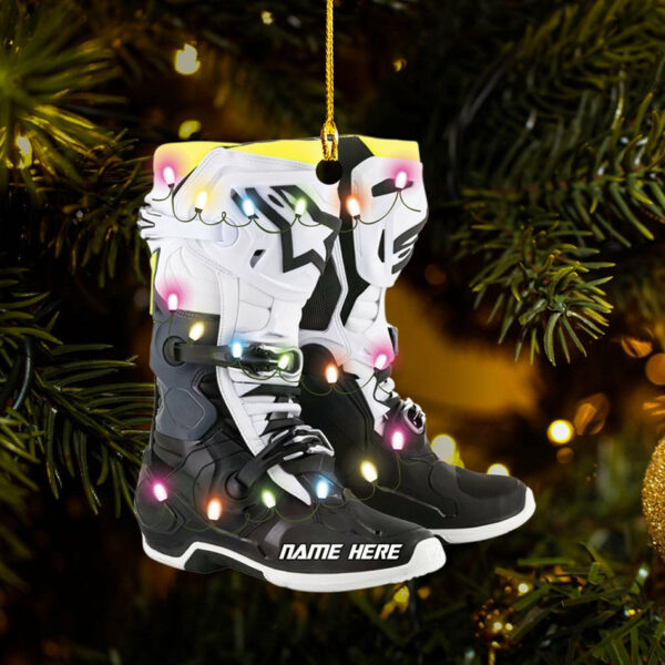 Personalized Ornament Motocross Boots Custom Shaped Ornament, Made By Acrylic And The 2 Sides Are The Same H2511 - Image 6