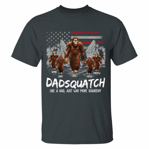 Personalized Papaquatch, Like A Grandpa, Just Way More Squatchy - Father's Day Gift, 4th Of July Vr2 - Image 2