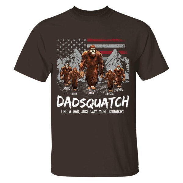 Personalized Papaquatch, Like A Grandpa, Just Way More Squatchy - Father's Day Gift, 4th Of July Vr2 - Image 3