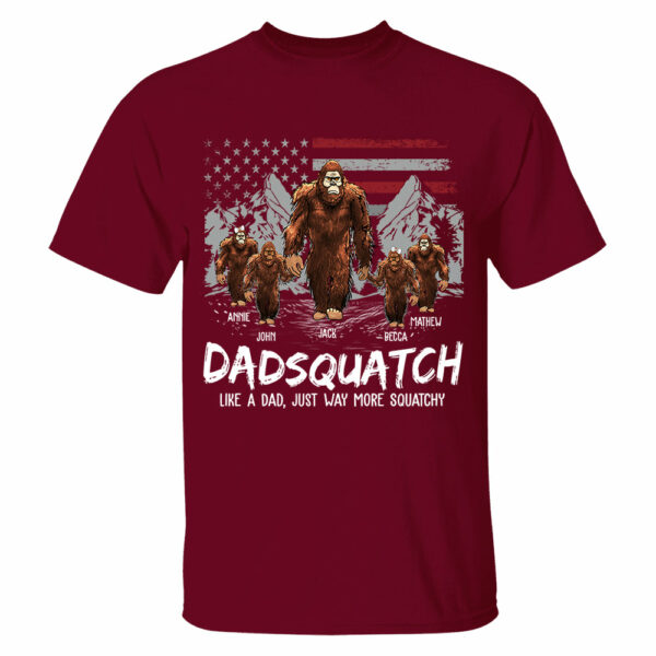 Personalized Papaquatch, Like A Grandpa, Just Way More Squatchy - Father's Day Gift, 4th Of July Vr2 - Image 9
